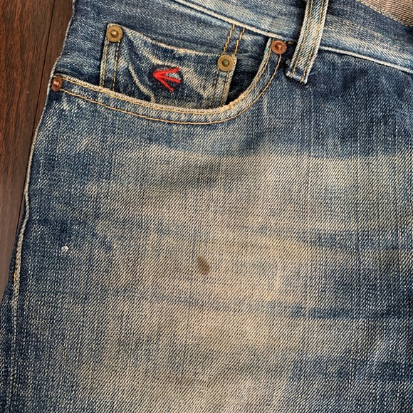 Mens Energie Straight Morris Fade Style Jeans - Picture 3 of 7